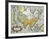 Map of Asia, from Theatrum Orbis Terrarum by Abraham Ortelius, 1528-1598, Antwerp, 1570-null-Framed Giclee Print