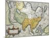 Map of Asia, from Theatrum Orbis Terrarum by Abraham Ortelius, 1528-1598, Antwerp, 1570-null-Mounted Giclee Print