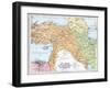 Map of Asia Minor and the Caucasus Region and Mesopotamia at the Beginning of the First World War-null-Framed Giclee Print