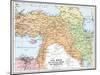 Map of Asia Minor and the Caucasus Region and Mesopotamia at the Beginning of the First World War-null-Mounted Giclee Print
