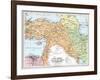 Map of Asia Minor and the Caucasus Region and Mesopotamia at the Beginning of the First World War-null-Framed Giclee Print