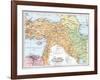 Map of Asia Minor and the Caucasus Region and Mesopotamia at the Beginning of the First World War-null-Framed Giclee Print