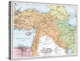 Map of Asia Minor and the Caucasus Region and Mesopotamia at the Beginning of the First World War-null-Stretched Canvas