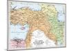 Map of Asia Minor and the Caucasus Region and Mesopotamia at the Beginning of the First World War-null-Mounted Giclee Print