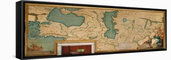 Map of Asia Minor, Armenia and the Tartars-Giustino Menescardi-Framed Stretched Canvas