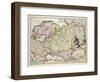 Map of Asia Minor: Norway, Sweden, Denmark, Lapland, Poland, Turkey, Russia and Moscow, c.1626-Nicolas Visscher-Framed Giclee Print