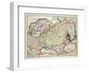 Map of Asia Minor: Norway, Sweden, Denmark, Lapland, Poland, Turkey, Russia and Moscow, c.1626-Nicolas Visscher-Framed Giclee Print