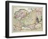 Map of Asia Minor: Norway, Sweden, Denmark, Lapland, Poland, Turkey, Russia and Moscow, c.1626-Nicolas Visscher-Framed Giclee Print