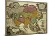 Map of Asia, Nuremberg, circa 1730-Johann Baptista Homann-Mounted Giclee Print
