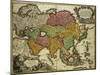 Map of Asia, Nuremberg, circa 1730-Johann Baptista Homann-Mounted Giclee Print