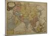 Map of Asia, Published in 1700, Paris-Guillaume Delisle-Mounted Giclee Print