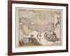 Map of Asia, Tartaria, Japan, the Philippines and East Indies, Engraved G. Van Gouwen, c.1690-Karel Allard-Framed Giclee Print