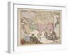 Map of Asia, Tartaria, Japan, the Philippines and East Indies, Engraved G. Van Gouwen, c.1690-Karel Allard-Framed Giclee Print