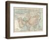 Map of Asia, with Special Reference to Siberia and Central Asia-Encyclopaedia Britannica-Framed Art Print