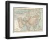 Map of Asia, with Special Reference to Siberia and Central Asia-Encyclopaedia Britannica-Framed Art Print