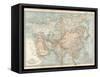 Map of Asia, with Special Reference to Siberia and Central Asia-Encyclopaedia Britannica-Framed Stretched Canvas