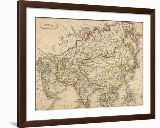 Map of Asia-null-Framed Photographic Print