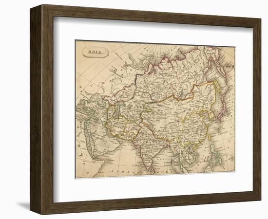 Map of Asia-null-Framed Photographic Print