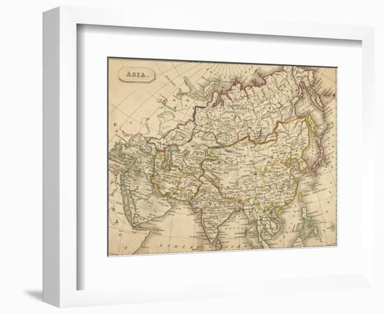 Map of Asia-null-Framed Photographic Print