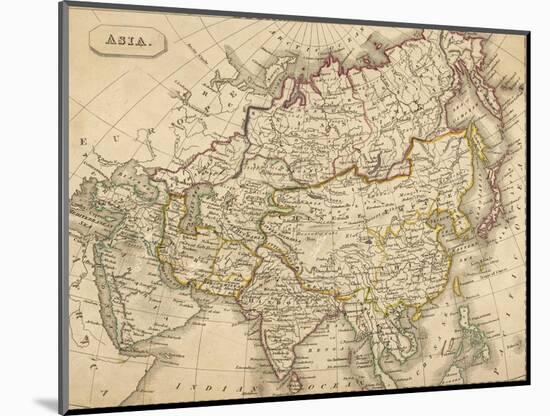 Map of Asia-null-Mounted Photographic Print
