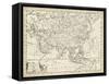 Map of Asia-T. Jeffreys-Framed Stretched Canvas