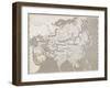 Map of Asia-null-Framed Giclee Print