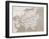 Map of Asia-null-Framed Giclee Print