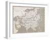 Map of Asia-null-Framed Giclee Print