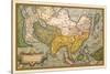 Map of Asia-Abraham Ortelius-Stretched Canvas