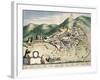 Map of Assisi from Theatrum Civitatum Et Admirandorum Italiae-Joan Blaeu-Framed Giclee Print