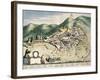 Map of Assisi from Theatrum Civitatum Et Admirandorum Italiae-Joan Blaeu-Framed Giclee Print