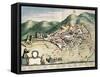 Map of Assisi from Theatrum Civitatum Et Admirandorum Italiae-Joan Blaeu-Framed Stretched Canvas