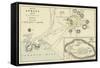 Map of Athens and its Vicinity; the Acropolis-null-Framed Stretched Canvas
