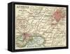 Map of Athens (C. 1900), Maps-Encyclopaedia Britannica-Framed Stretched Canvas