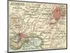 Map of Athens (C. 1900), Maps-Encyclopaedia Britannica-Mounted Art Print