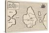 Map of Atlantis Showing Position Relative to Europe Africa and America-Athanasius Kircher-Stretched Canvas