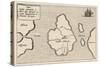 Map of Atlantis Showing Position Relative to Europe Africa and America-Athanasius Kircher-Stretched Canvas