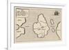 Map of Atlantis Showing Position Relative to Europe Africa and America-Athanasius Kircher-Framed Premium Giclee Print