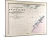 Map of Australia, 1872-null-Mounted Giclee Print