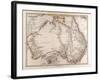 Map of Australia, 1872-null-Framed Giclee Print