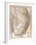 Map of Australia, 1872-null-Framed Giclee Print