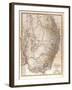 Map of Australia, 1872-null-Framed Giclee Print