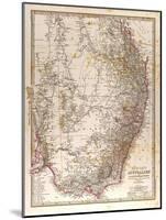 Map of Australia, 1872-null-Mounted Giclee Print