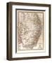 Map of Australia, 1872-null-Framed Giclee Print