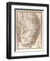 Map of Australia, 1872-null-Framed Giclee Print