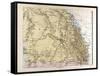 Map of Australia, 1872-null-Framed Stretched Canvas