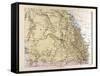 Map of Australia, 1872-null-Framed Stretched Canvas