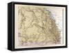 Map of Australia, 1872-null-Framed Stretched Canvas