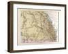 Map of Australia, 1872-null-Framed Giclee Print