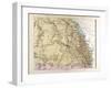 Map of Australia, 1872-null-Framed Giclee Print